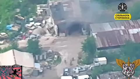 Drone Strikes Destroy a Russian SAM Battery and Set Vehicle Depot in Fire