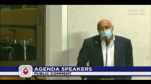 Jeff 'Bongi' Buongiorno speaks at Palm Beach County School Board Meeting 9-22-21