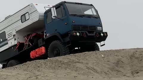 Camper truck & sand dunes