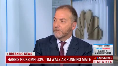 Chuck Todd Says He 'Can't Help But' Think 'Progressive Backlash' Led Harris To Pick Tim Walz