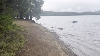 Incredible Shoreline Section of Timothy Lake – Mount Hood – Oregon – 4K