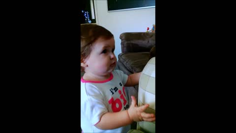 Adorable Toddler Hilariously Tries to Bark and Howl like a dog