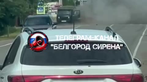 Golovcheno, Belgorod People’s Republic. Z-supporters are filming the Ukrainian