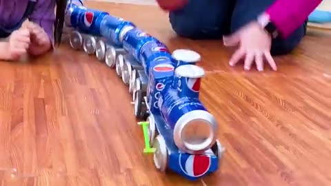 Train Toy Made From Pepsi Cans, #Eco Adventure, #Recyclying Fun