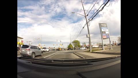 Canadian Kid Has Close Call When Jaywalking