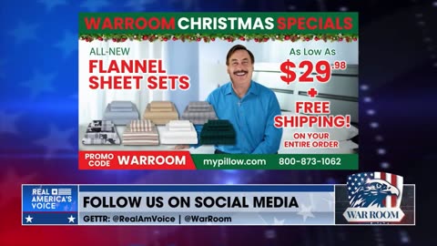 Get WarRoom Christmas Specials At mypillow.com/warroom