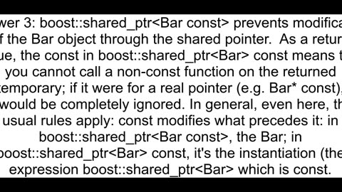 Difference between const shared_ptrltTgt and shared_ptrltconst Tgt