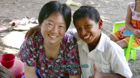 Washing the childrens' feet in the name of Jesus