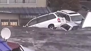 Japan Tsunami Close Up