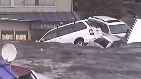 Japan Tsunami Close Up