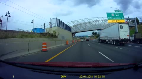 Plastic Covers Windshield At Freeway Speeds