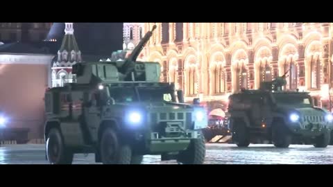 Russia's Victory Day Parade, 9 May 2022 training in the Evening