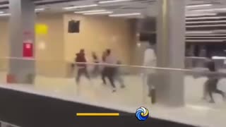 Russian airport - pro palestine mob hunting for Jews