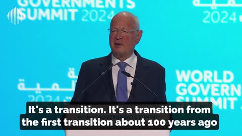 Klaus Schwab: ‘Transition of Humankind’ Into the ‘Intelligent Era’ Has Begun