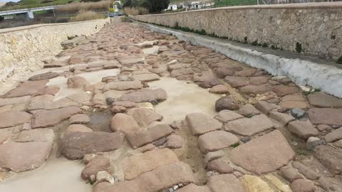 Walking down on the Roman Bridge - Roman Empire Masterpiece