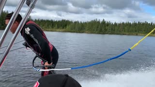 Spectacular Barefoot Water-Skiing