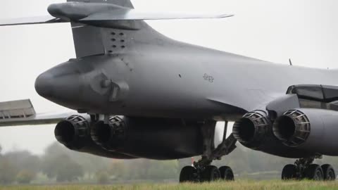 B-1 Crew-Start Up-Departure & Arrival- At RAF Fairford