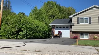 Professional Asphalt Spray Sealing: “The Camera Fell Over One” Top Coats Pavement Maintenance