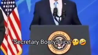 Biden calls Pete Buttigieg ''Secretary BootyJuice.''