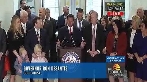 Reporter asks "gotcha" question, DeSantis DROPS THE MIC on her