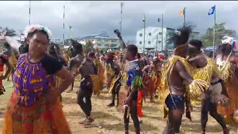 West Port Dancers of Gulf Province, Papua new Guinea.