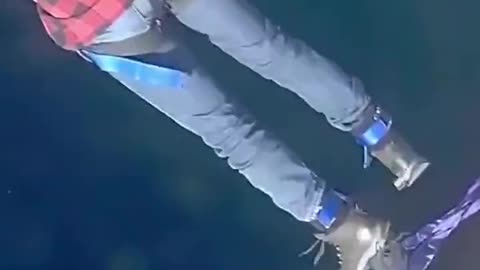 Justin Trudeau goes bungee jumping
