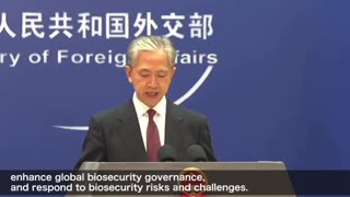 China letting the world know, Fauci's plan is exposed.