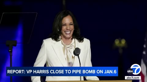 Kamala Harris came close to pipe bomb on Jan. 6, report says | ABC7