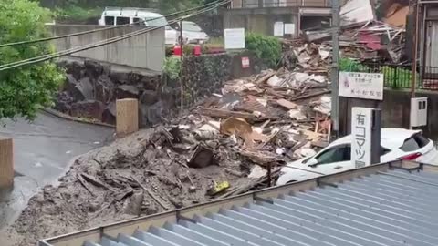 Landslide in Atami, Japan