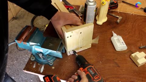 DIY Pallet Wood Can Crusher _ Creative idea Woodworker