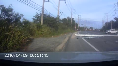 Truck Carrying Steel Loses Load on Busy Road