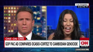 CNN's Chris Cuomo clashes with Elizabeth Heng over AOC ad