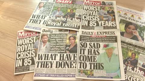 'Worst Royal crisis in 85 years' - UK tabloids react to Harry & Meghan interview