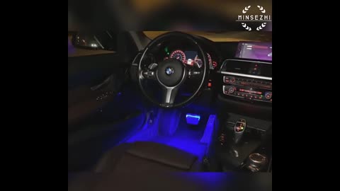 RGB App LED Car Atmosphere Interior Ambient Light With Optic Fibre Cable
