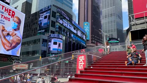 [4K] WALK Times Square new York city USA travel vlog