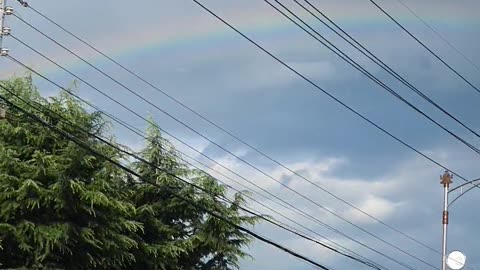 Rainbow after the rain in korea