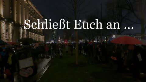 Eine große Demonstration in Hamburg am 27.11.2021