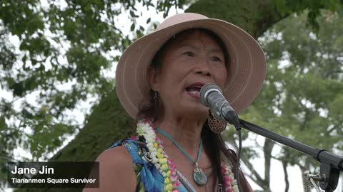 554 Jane Jin (World Rally For Freedom) Hilo, Hawai'i - 4K