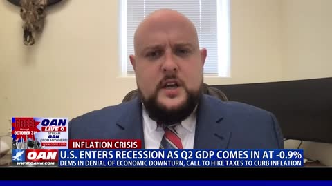 Republican Strategist, Rory McShane talks recession, GDP report