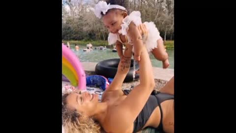 Dababy& Danileigh Is Enjoy Quality Time With Their Daughter At The Pool ❤️😍🥰