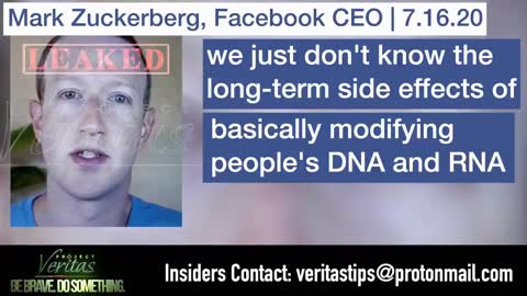 Facebook Mark privately told his staff: We don't know the long term side effects