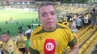 Hinchas del Real Cartagena contentos con las nuevas luces del estadio