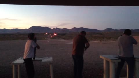 Shooting 5.56 tracers rapid fire 90 rounds