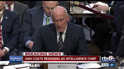 July 28, 2019 - Breaking News: Dan Coats to Resign as Director of National Intelligence