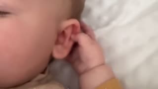 Don’t need a toy play with your brother ear!