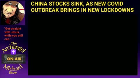 China stocks sink, New lockdowns ordered.