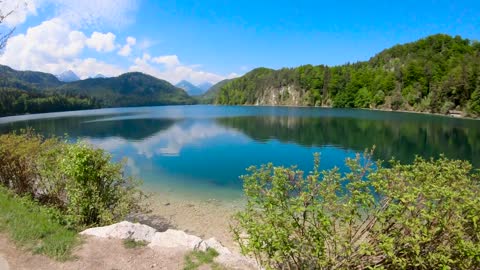 Lake Mountain Water Travel Tourism Bavaria Europe