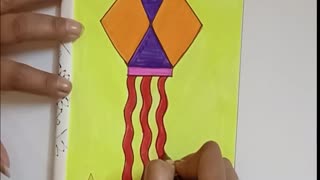 How To Make A Beautiful Lantern Drawing Using The Letter "X" | Drawing From Alphabet "X"