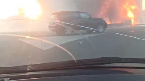 Gas Station Explodes Into Giant Fireball