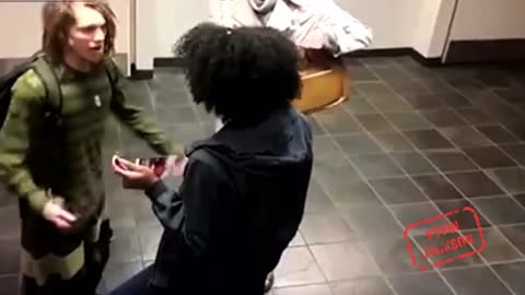 Black Student Harasses White Student with Dreadlocks